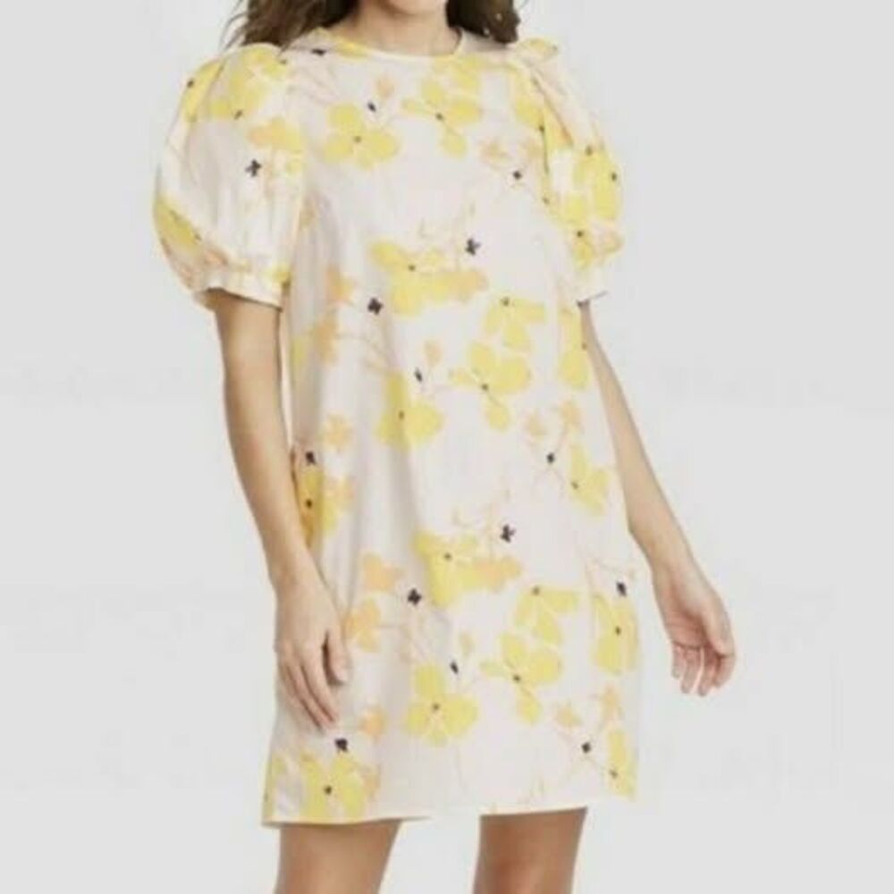 A New Day Floral Puff Sleeve Dress Size 4X